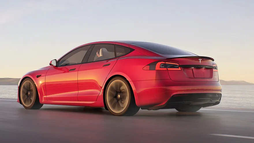 Afbeelding van de tesla model S